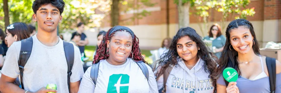 students holding swag from Gold Rush
